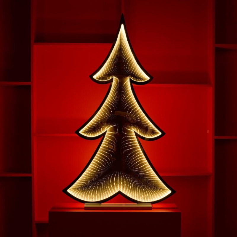 Lights |  Tree Infinity Light 46"H Acrylic W/Ul Plug Christmas Décor Lights