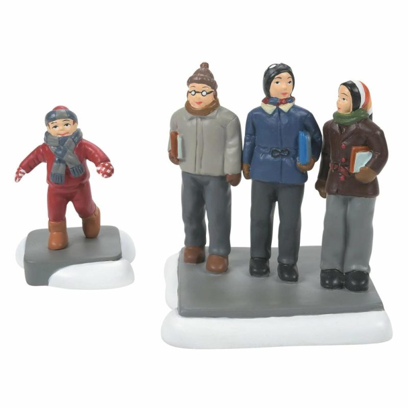 Figurines |  A Christmas Story Village – C’Mon Guys, Wait Up! Christmas Décor Figurines