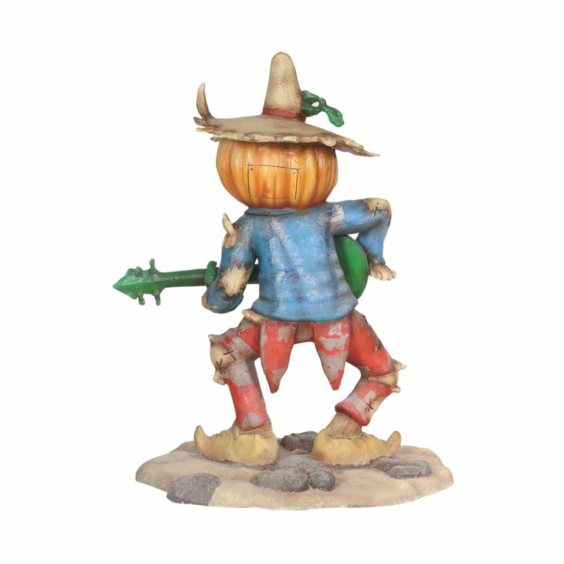 Large Halloween Décor |  Pumpkin Scarecrow Playing Banjo Fall / Halloween Large Halloween Décor