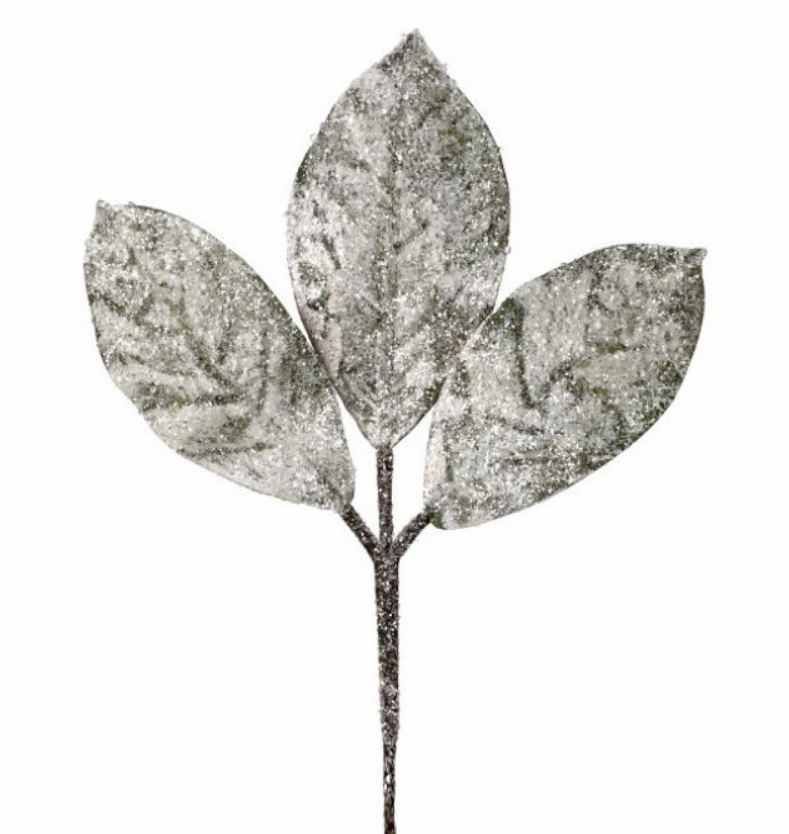 Christmas Tree Décor |  14" Snow Magnolia Lead Pick Christmas Décor Christmas Tree Décor