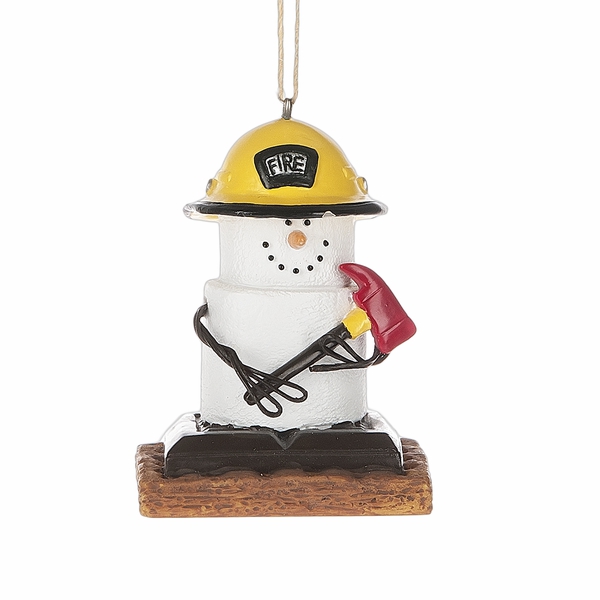 Christmas Tree Décor |  2.5" S’Mores Fireman Ornament Christmas Décor Christmas Tree Décor