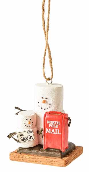 Christmas Tree Décor |  2.5" S’Mores Letters To Santa Ornament Christmas Décor Christmas Tree Décor