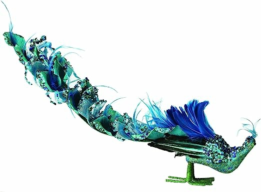 Christmas Tree Décor |  23" Sequined Feathered Long Tail Peacock Ornament Christmas Décor Christmas Tree Décor