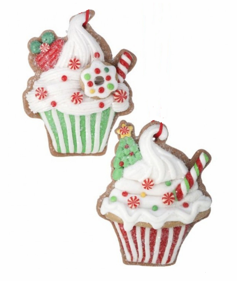 Christmas Tree Décor |  3.5" Claydough Icecream Sundae Ornament (Sold Individually) Christmas Décor Christmas Tree Décor