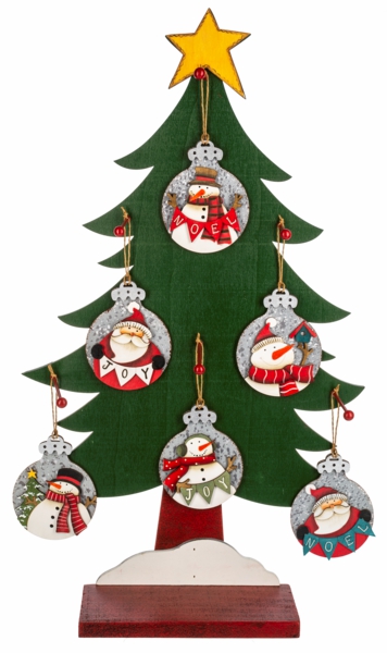 Christmas Tree Décor |  3.75" Santa & Snowman Ornaments (Sold Individually) Christmas Décor Christmas Tree Décor