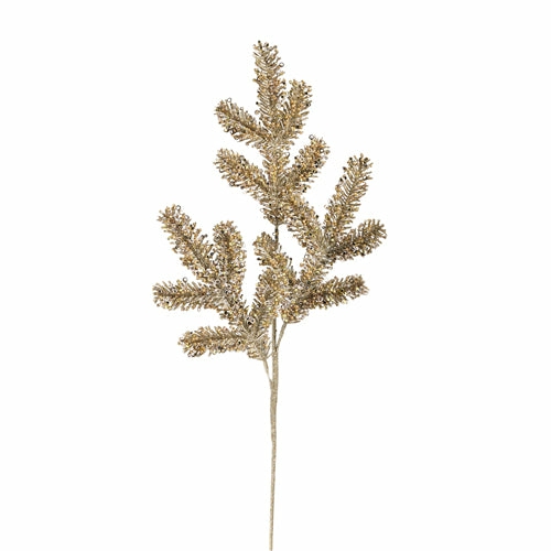 Christmas Tree Décor |  30" Glittered Champagne Pine Spray Christmas Décor Christmas Tree Décor