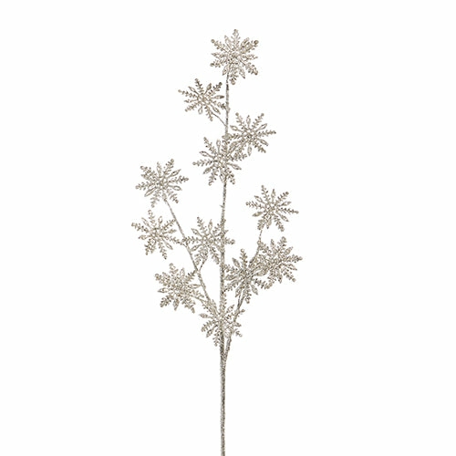 Christmas Tree Décor |  30" Glittered Snowflake Spray Christmas Décor Christmas Tree Décor