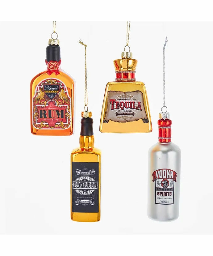 Christmas Tree Décor |  4-5.5" Alcohol Drink Bottle Ornament (4 Styles – Sold Individually) Christmas Décor Christmas Tree Décor