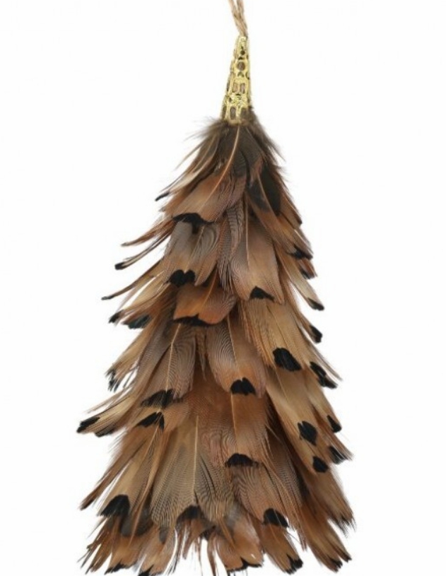 Christmas Tree Décor |  5" Natural Feather Tree Ornament Christmas Décor Christmas Tree Décor