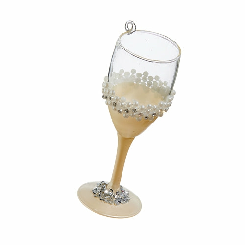 Christmas Tree Décor |  5" Pearl Wine Glass Ornament Christmas Décor Christmas Tree Décor