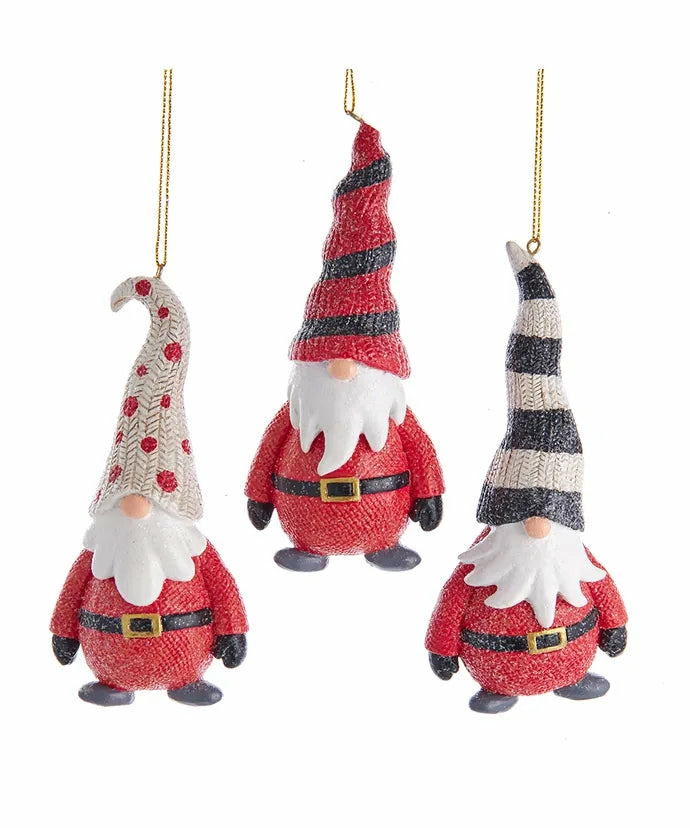 Christmas Tree Décor |  5" Resin Crazy Hat Gnome Ornament/Sold Individually Christmas Décor Christmas Tree Décor