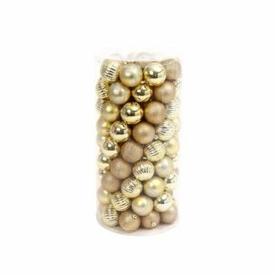 Christmas Tree Décor |  60Mm Gold Shatterproof Ball Ornaments – 100 Pieces Christmas Décor Christmas Tree Décor