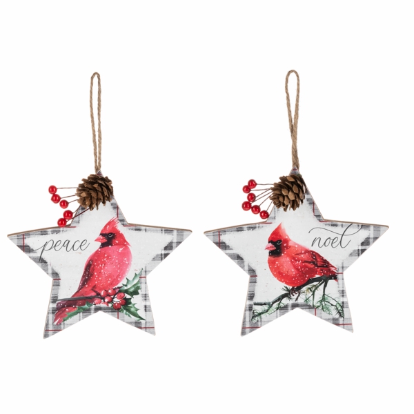 Christmas Tree Décor |  6"H Holiday Plaid – Cardinal Ornaments Christmas Décor Christmas Tree Décor