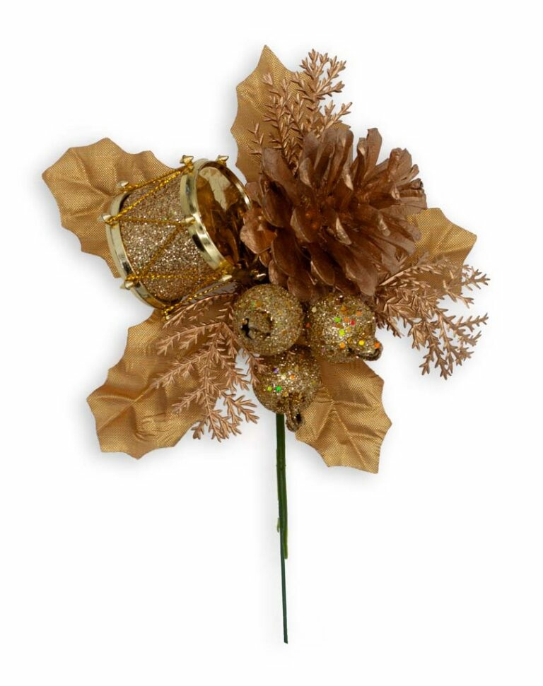 Christmas Tree Décor |  7" Gold Glamour Pick Christmas Décor Christmas Tree Décor