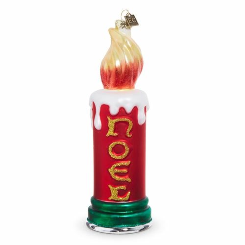 Christmas Tree Décor |  8" Noel Candle Glass Ornament Christmas Décor Christmas Tree Décor