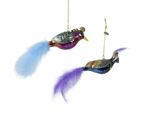 Christmas Tree Décor |  Glass Bird Ornament 2 Styles (Sold Individually) Christmas Décor Christmas Tree Décor