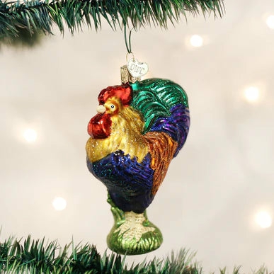 Christmas Tree Décor |  Glass Heirloom Rooster Ornament Christmas Décor Christmas Tree Décor