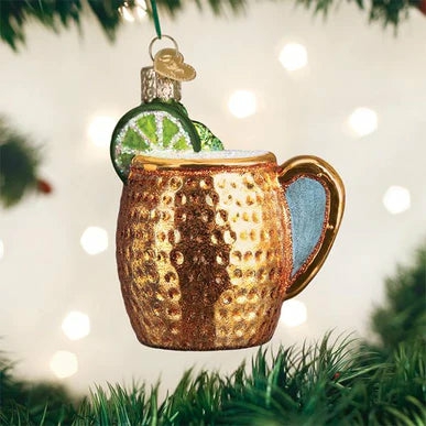 Christmas Tree Décor |  Moscow Mule Glass Ornament Christmas Décor Christmas Tree Décor