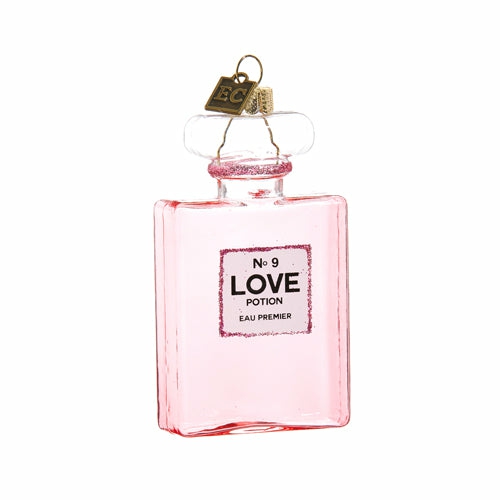 Christmas Tree Décor |  Pink Love Potion No. 9 Ornament, 4" Christmas Décor Christmas Tree Décor