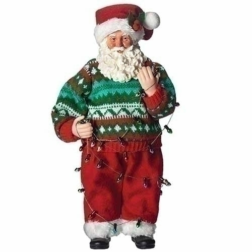 Figurines |  11"H Ugly Sweater Santa Figurine Christmas Décor Figurines