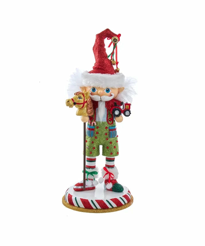 Figurines |  15" Hollywood Nutcrackers™ Elf With Hobby Horse Nutcracker Christmas Décor Figurines