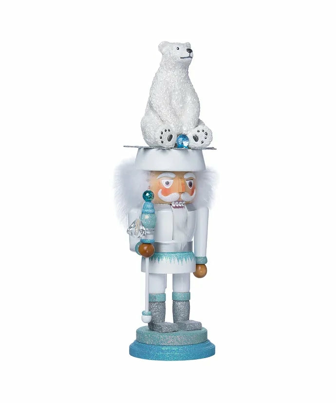 Figurines |  17" Hollywood Nutcrackers™ Polar Bear Hat Nutcracker Christmas Décor Figurines