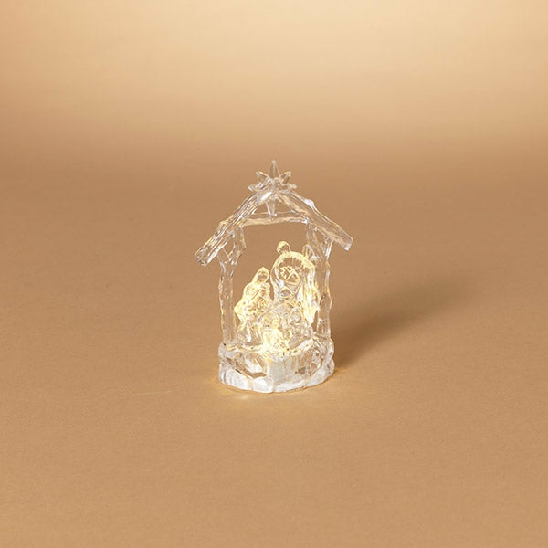 Figurines |  5.1"H Battery Operated Lighted Acrylic Nativity Figurine Christmas Décor Figurines