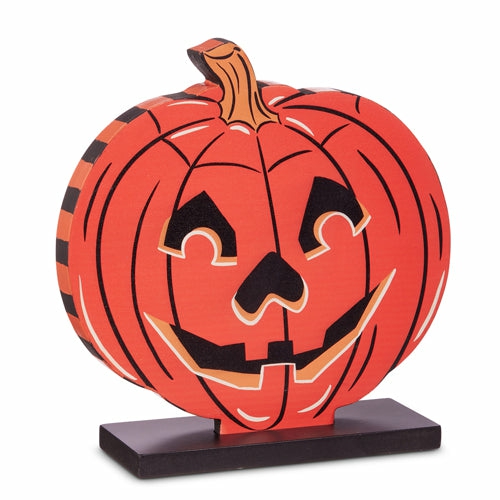 Halloween Décor |  10" Jack O Lantern Cut Out Block Fall / Halloween Halloween Décor