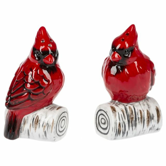 Home Décor |  3.75"H Cardinal Salt & Pepper Shaker Set Christmas Décor Home Décor