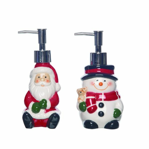 Home Décor |  Ceramic Santa/Snowman Soap Dispenser  (2 Styles To Choose) (Sold Individually) Christmas Décor Home Décor