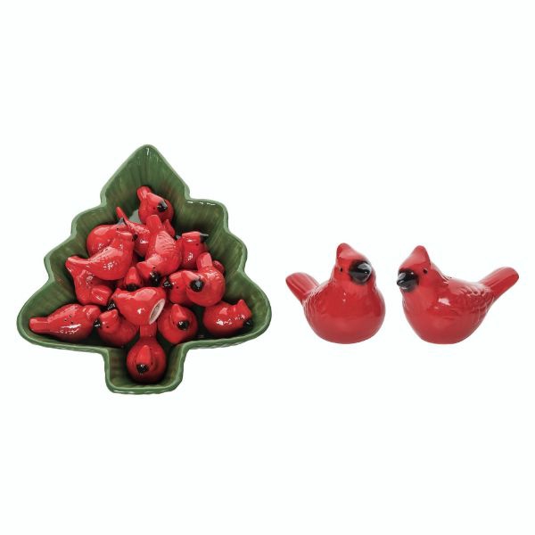 Home Décor |  Dolomite Cardinal Salt & Pepper Set Christmas Décor Home Décor