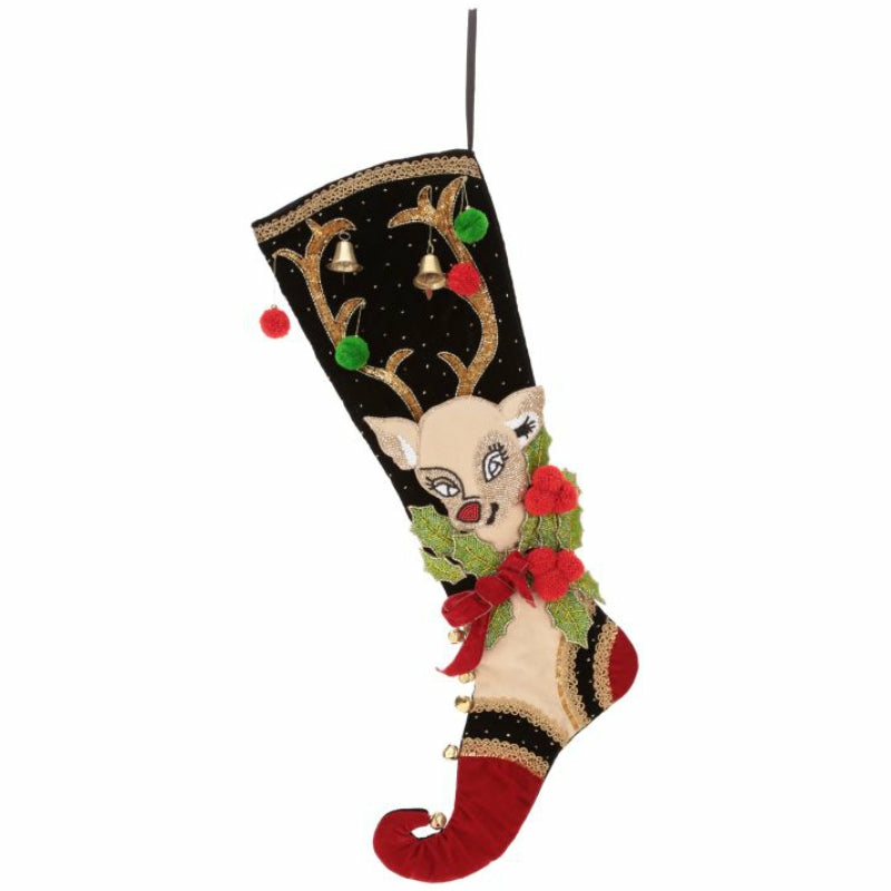 Home Décor |  Fancy Deer Stocking, 26" Christmas Décor Home Décor