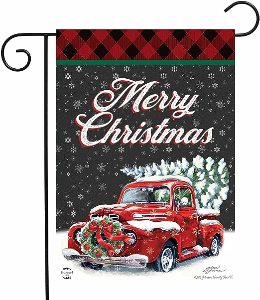 Home Décor |  Merry Christmas Pickup Garden Flag (Stand Not Included) Christmas Décor Home Décor