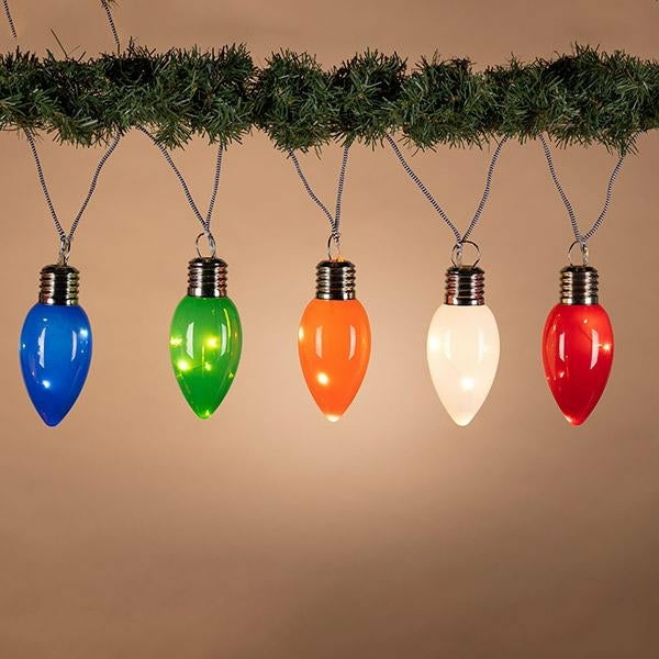 Lights |  Multi Color Light Garland 10 Light Battery Operated Christmas Décor Lights