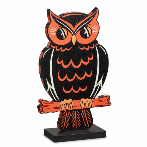 Halloween Décor |  12" Owl Block Cut Out Fall / Halloween Halloween Décor