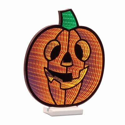 Halloween Décor |  Jack-O-Lantern Infinity Light 14.5"H Acrylic W/Ul Plug Fall / Halloween Halloween Décor